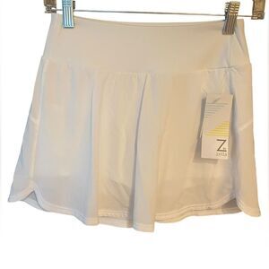 Zella NWT Sz XS Bright White Sports Athletic Pickleball Golf Outdoor Skort
